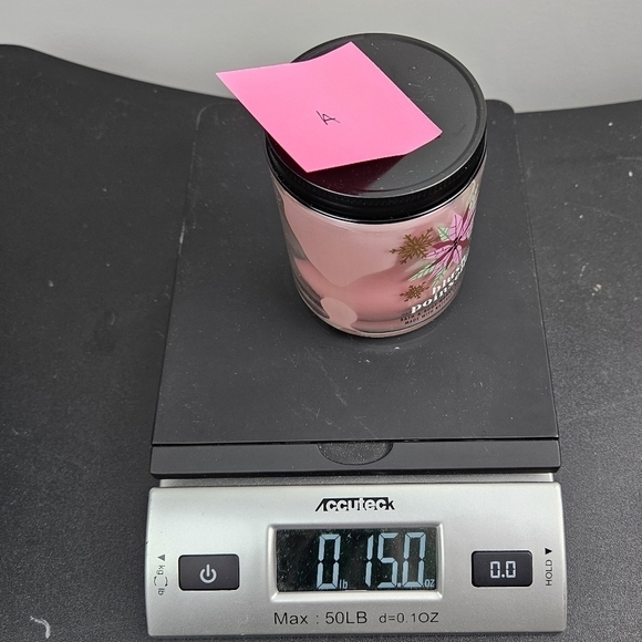 Bath and Body Works Blush Poinsettia Mason Single Wick Candle - Picture 5 of 5